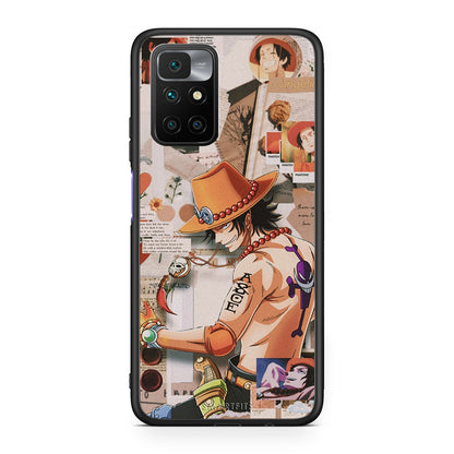 Xiaomi Redmi 10/Redmi Note 11 4G Anime Collage θήκη από τη Smartfits με σχέδιο στο πίσω μέρος και μαύρο περίβλημα | Smartphone case with colorful back and black bezels by Smartfits