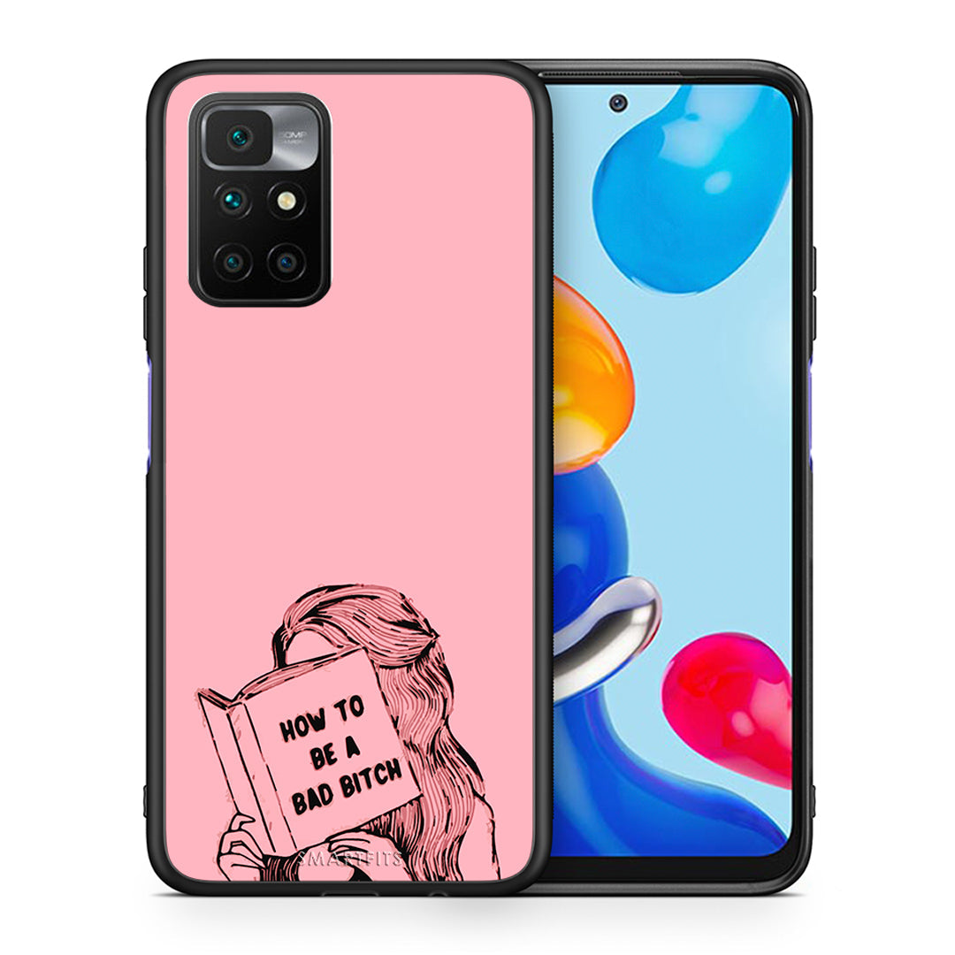 Θήκη Xiaomi Redmi 10/Redmi Note 11 4G Bad Bitch από τη Smartfits με σχέδιο στο πίσω μέρος και μαύρο περίβλημα | Xiaomi Redmi 10/Redmi Note 11 4G Bad Bitch case with colorful back and black bezels