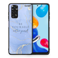 Thumbnail for Θήκη Xiaomi Redmi Note 11 Be Yourself από τη Smartfits με σχέδιο στο πίσω μέρος και μαύρο περίβλημα | Xiaomi Redmi Note 11 Be Yourself case with colorful back and black bezels