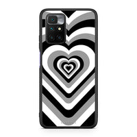 Thumbnail for Xiaomi Redmi 10/Redmi Note 11 4G Black Hearts θήκη από τη Smartfits με σχέδιο στο πίσω μέρος και μαύρο περίβλημα | Smartphone case with colorful back and black bezels by Smartfits