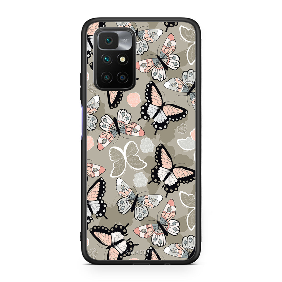 135 - Xiaomi Redmi 10/Redmi Note 11 4G Butterflies Boho case, cover, bumper