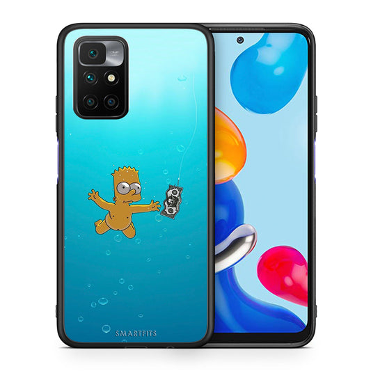 Θήκη Xiaomi Redmi 10/Redmi Note 11 4G Chasing Money από τη Smartfits με σχέδιο στο πίσω μέρος και μαύρο περίβλημα | Xiaomi Redmi 10/Redmi Note 11 4G Chasing Money case with colorful back and black bezels