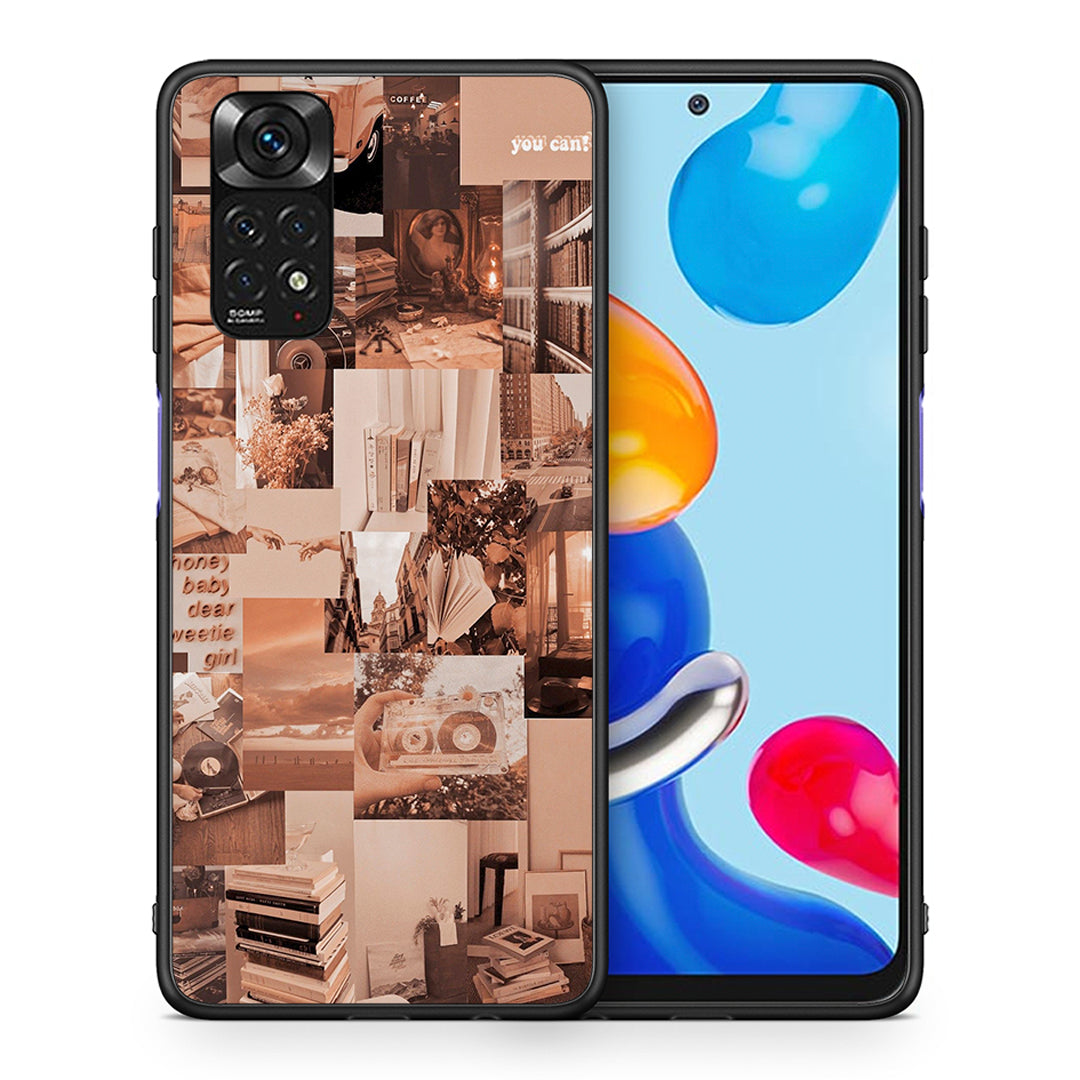 Θήκη Αγίου Βαλεντίνου Xiaomi Redmi Note 11 Collage You Can από τη Smartfits με σχέδιο στο πίσω μέρος και μαύρο περίβλημα | Xiaomi Redmi Note 11 Collage You Can case with colorful back and black bezels