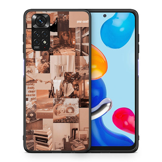Θήκη Αγίου Βαλεντίνου Xiaomi Redmi Note 11 Collage You Can από τη Smartfits με σχέδιο στο πίσω μέρος και μαύρο περίβλημα | Xiaomi Redmi Note 11 Collage You Can case with colorful back and black bezels