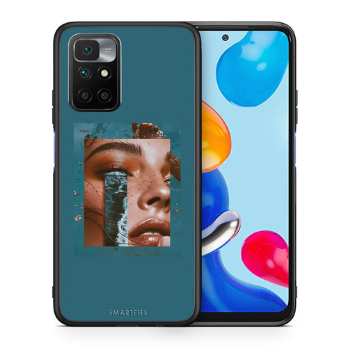Θήκη Xiaomi Redmi 10/Redmi Note 11 4G Cry An Ocean από τη Smartfits με σχέδιο στο πίσω μέρος και μαύρο περίβλημα | Xiaomi Redmi 10/Redmi Note 11 4G Cry An Ocean case with colorful back and black bezels