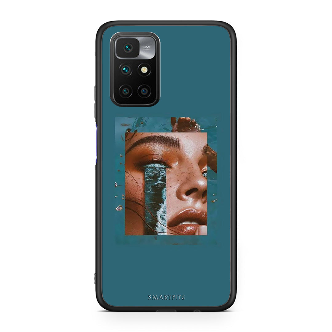 Xiaomi Redmi 10/Redmi Note 11 4G Cry An Ocean θήκη από τη Smartfits με σχέδιο στο πίσω μέρος και μαύρο περίβλημα | Smartphone case with colorful back and black bezels by Smartfits