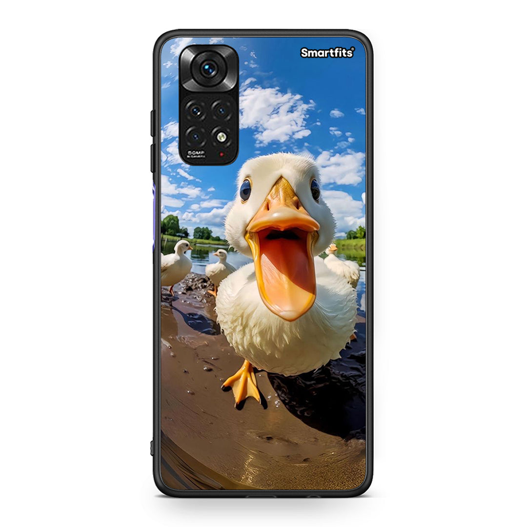 Xiaomi Redmi Note 11 Duck Face θήκη από τη Smartfits με σχέδιο στο πίσω μέρος και μαύρο περίβλημα | Smartphone case with colorful back and black bezels by Smartfits