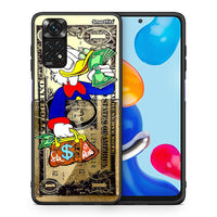 Thumbnail for Θήκη Xiaomi Redmi Note 11 Duck Money από τη Smartfits με σχέδιο στο πίσω μέρος και μαύρο περίβλημα | Xiaomi Redmi Note 11 Duck Money case with colorful back and black bezels