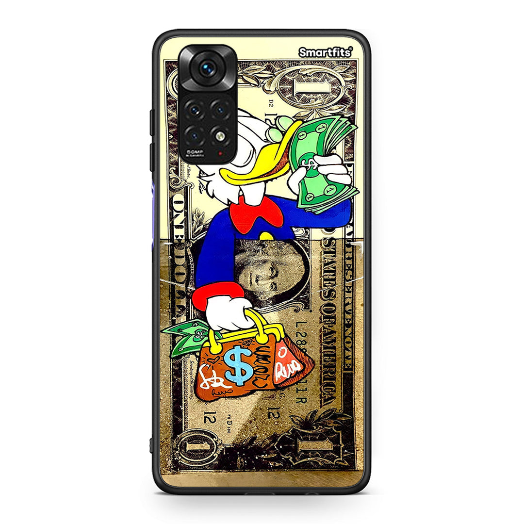 Xiaomi Redmi Note 11 Duck Money Θήκη από τη Smartfits με σχέδιο στο πίσω μέρος και μαύρο περίβλημα | Smartphone case with colorful back and black bezels by Smartfits