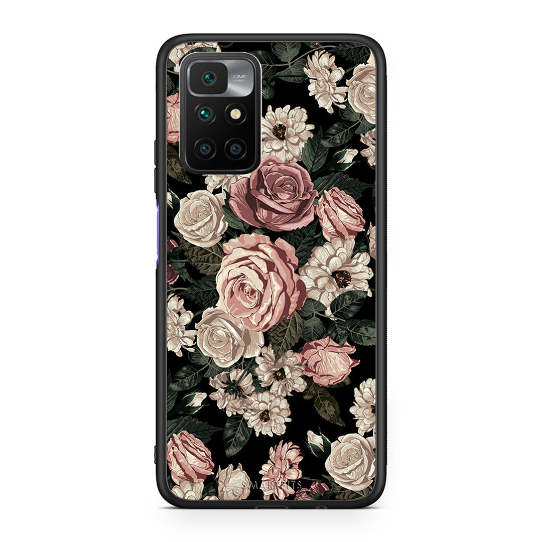 4 - Xiaomi Redmi 10/Redmi Note 11 4G Wild Roses Flower case, cover, bumper