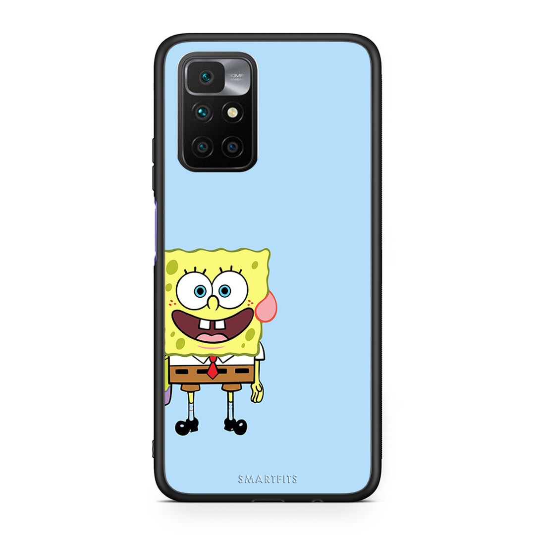 Xiaomi Redmi 10/Redmi Note 11 4G Friends Bob θήκη από τη Smartfits με σχέδιο στο πίσω μέρος και μαύρο περίβλημα | Smartphone case with colorful back and black bezels by Smartfits