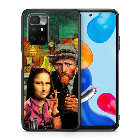 Θήκη Xiaomi Redmi 10/Redmi Note 11 4G Funny Art από τη Smartfits με σχέδιο στο πίσω μέρος και μαύρο περίβλημα | Xiaomi Redmi 10/Redmi Note 11 4G Funny Art case with colorful back and black bezels