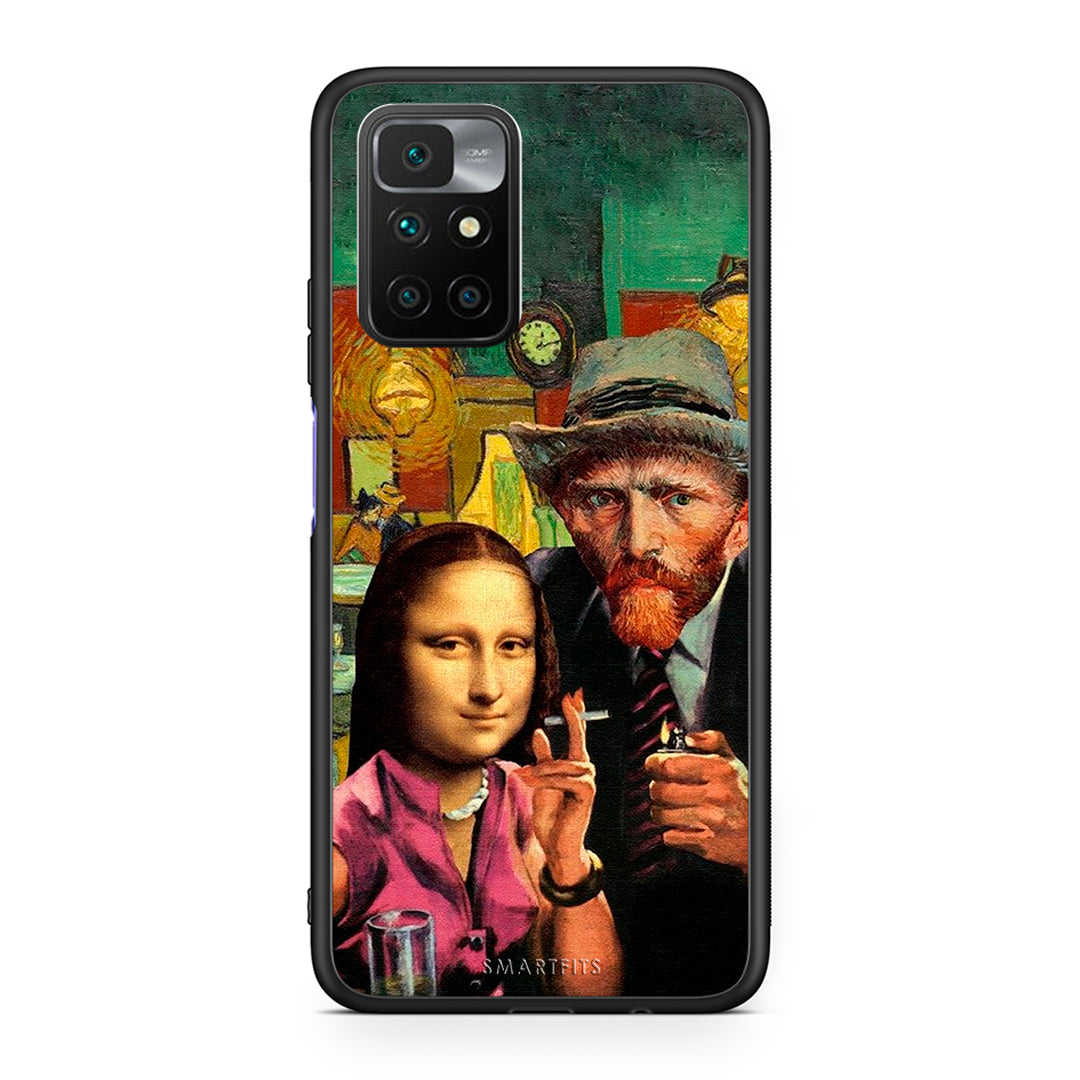 Xiaomi Redmi 10/Redmi Note 11 4G Funny Art θήκη από τη Smartfits με σχέδιο στο πίσω μέρος και μαύρο περίβλημα | Smartphone case with colorful back and black bezels by Smartfits