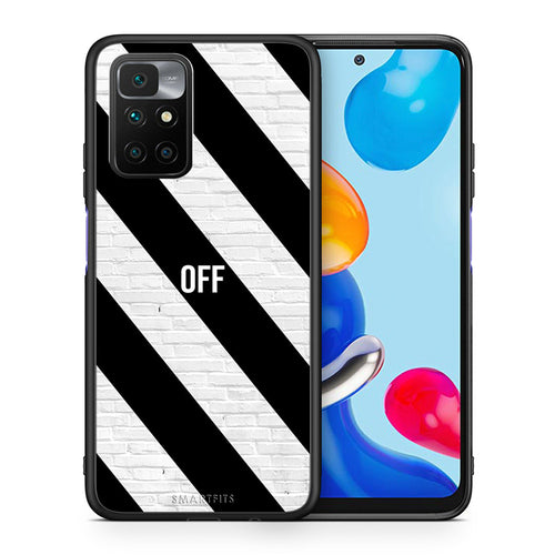 Θήκη Xiaomi Redmi 10/Redmi Note 11 4G Get Off από τη Smartfits με σχέδιο στο πίσω μέρος και μαύρο περίβλημα | Xiaomi Redmi 10/Redmi Note 11 4G Get Off case with colorful back and black bezels