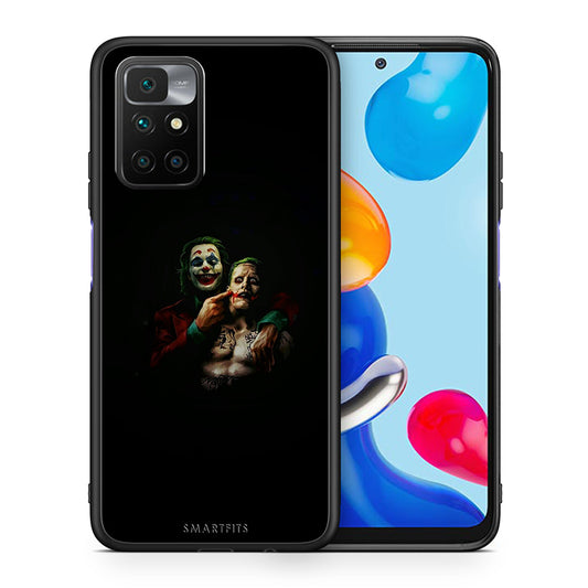 Θήκη Xiaomi Redmi 10/Redmi Note 11 4G Clown Hero από τη Smartfits με σχέδιο στο πίσω μέρος και μαύρο περίβλημα | Xiaomi Redmi 10/Redmi Note 11 4G Clown Hero case with colorful back and black bezels
