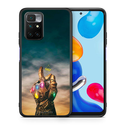 Θήκη Xiaomi Redmi 10/Redmi Note 11 4G Infinity Snap από τη Smartfits με σχέδιο στο πίσω μέρος και μαύρο περίβλημα | Xiaomi Redmi 10/Redmi Note 11 4G Infinity Snap case with colorful back and black bezels