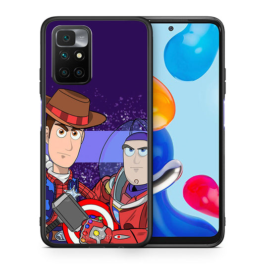 Θήκη Xiaomi Redmi 10/Redmi Note 11 4G Infinity Story από τη Smartfits με σχέδιο στο πίσω μέρος και μαύρο περίβλημα | Xiaomi Redmi 10/Redmi Note 11 4G Infinity Story case with colorful back and black bezels