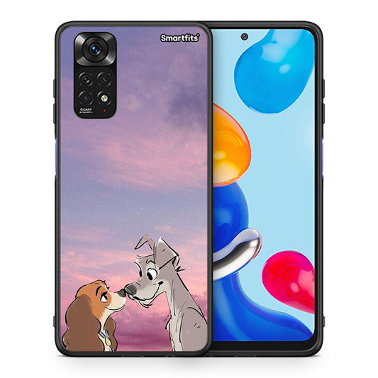 Θήκη Xiaomi Redmi 10/Redmi Note 11 4G Lady And Tramp από τη Smartfits με σχέδιο στο πίσω μέρος και μαύρο περίβλημα | Xiaomi Redmi 10/Redmi Note 11 4G Lady And Tramp case with colorful back and black bezels