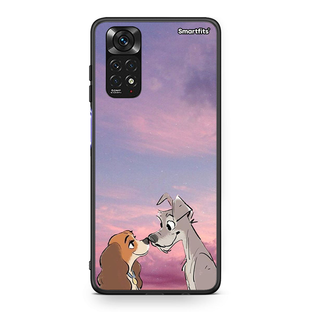 Xiaomi Redmi Note 11 Lady And Tramp θήκη από τη Smartfits με σχέδιο στο πίσω μέρος και μαύρο περίβλημα | Smartphone case with colorful back and black bezels by Smartfits