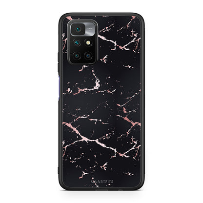 4 - Xiaomi Redmi 10/Redmi Note 11 4G Black Rosegold Marble case, cover, bumper