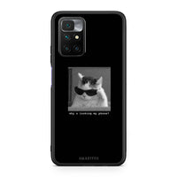 Thumbnail for Xiaomi Redmi 10/Redmi Note 11 4G Meme Cat θήκη από τη Smartfits με σχέδιο στο πίσω μέρος και μαύρο περίβλημα | Smartphone case with colorful back and black bezels by Smartfits