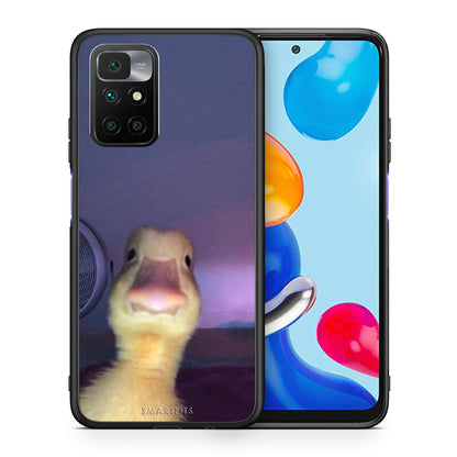 Θήκη Xiaomi Redmi 10/Redmi Note 11 4G Meme Duck από τη Smartfits με σχέδιο στο πίσω μέρος και μαύρο περίβλημα | Xiaomi Redmi 10/Redmi Note 11 4G Meme Duck case with colorful back and black bezels