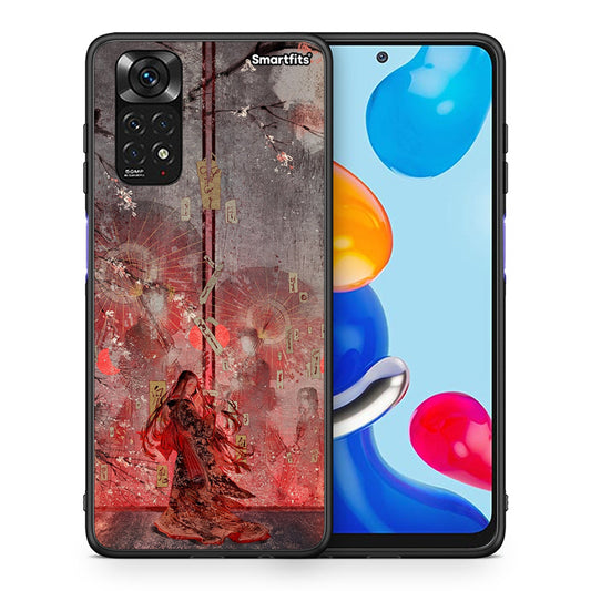 Θήκη Xiaomi Redmi 10/Redmi Note 11 4G Nezuko Kamado από τη Smartfits με σχέδιο στο πίσω μέρος και μαύρο περίβλημα | Xiaomi Redmi 10/Redmi Note 11 4G Nezuko Kamado case with colorful back and black bezels