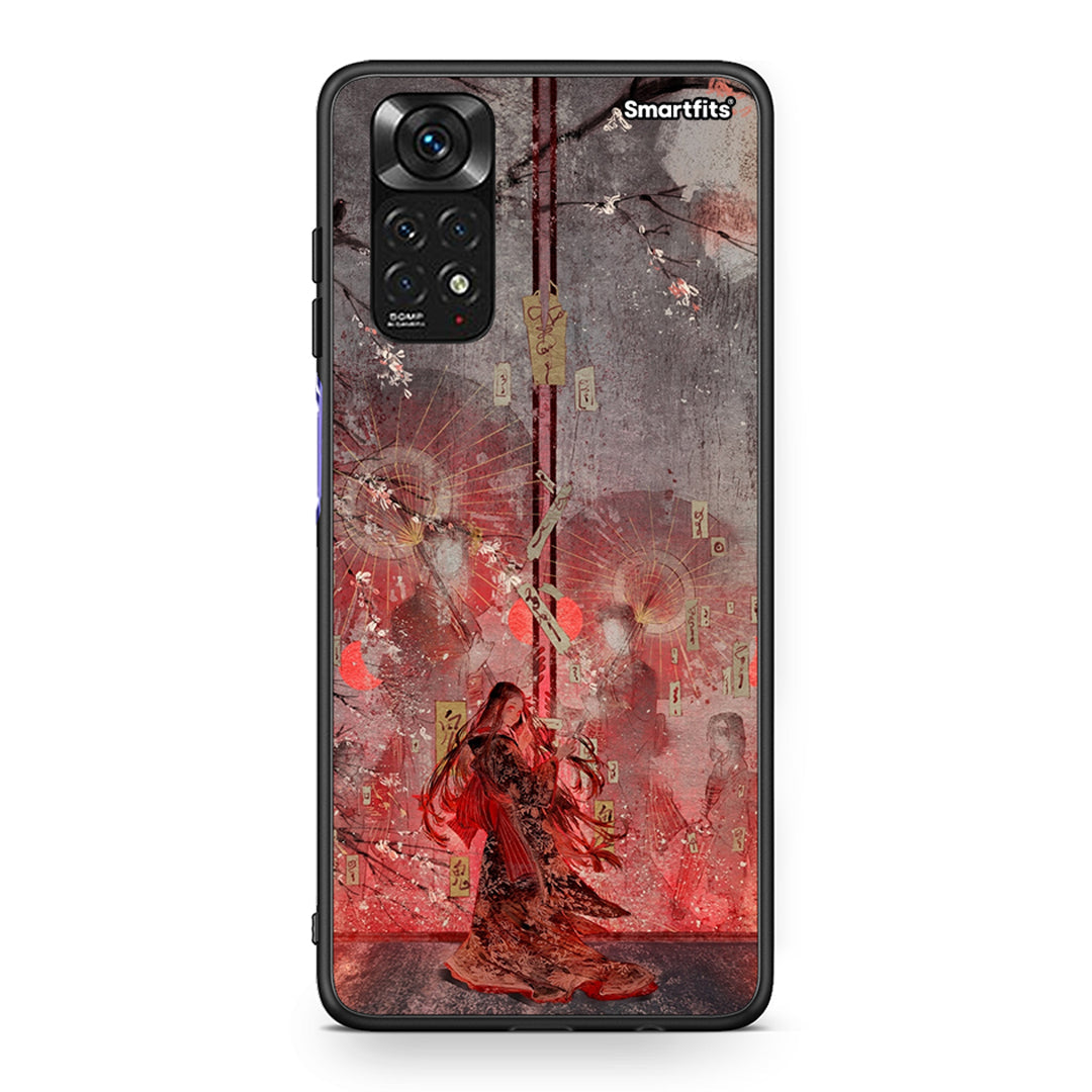 Xiaomi Redmi Note 11 Nezuko Kamado θήκη από τη Smartfits με σχέδιο στο πίσω μέρος και μαύρο περίβλημα | Smartphone case with colorful back and black bezels by Smartfits
