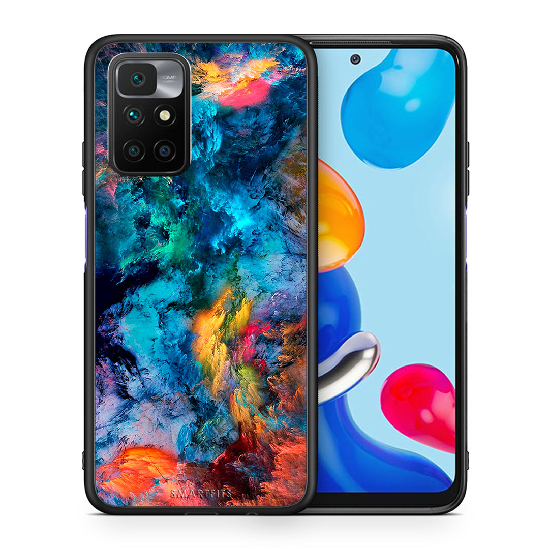 Θήκη Xiaomi Redmi 10/Redmi Note 11 4G Crayola Paint από τη Smartfits με σχέδιο στο πίσω μέρος και μαύρο περίβλημα | Xiaomi Redmi 10/Redmi Note 11 4G Crayola Paint case with colorful back and black bezels