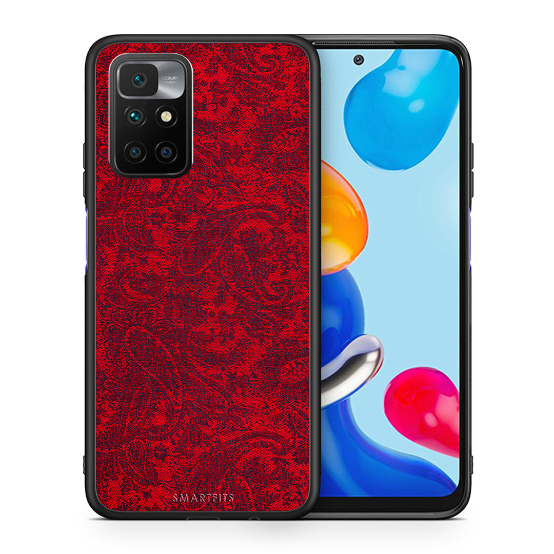 Θήκη Xiaomi Redmi 10/Redmi Note 11 4G Paisley Cashmere από τη Smartfits με σχέδιο στο πίσω μέρος και μαύρο περίβλημα | Xiaomi Redmi 10/Redmi Note 11 4G Paisley Cashmere case with colorful back and black bezels
