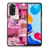 Thumbnail for Θήκη Αγίου Βαλεντίνου Xiaomi Redmi Note 11 Pink Love από τη Smartfits με σχέδιο στο πίσω μέρος και μαύρο περίβλημα | Xiaomi Redmi Note 11 Pink Love case with colorful back and black bezels