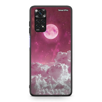 Xiaomi Redmi Note 11 Pink Moon Θήκη από τη Smartfits με σχέδιο στο πίσω μέρος και μαύρο περίβλημα | Smartphone case with colorful back and black bezels by Smartfits
