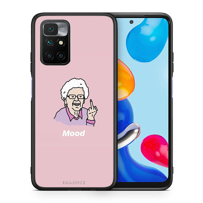 Θήκη Xiaomi Redmi 10/Redmi Note 11 4G Mood PopArt από τη Smartfits με σχέδιο στο πίσω μέρος και μαύρο περίβλημα | Xiaomi Redmi 10/Redmi Note 11 4G Mood PopArt case with colorful back and black bezels