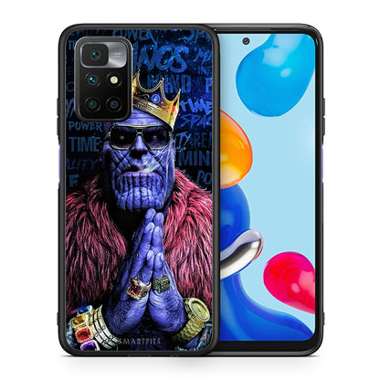 Θήκη Xiaomi Redmi 10/Redmi Note 11 4G Thanos PopArt από τη Smartfits με σχέδιο στο πίσω μέρος και μαύρο περίβλημα | Xiaomi Redmi 10/Redmi Note 11 4G Thanos PopArt case with colorful back and black bezels
