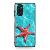 Thumbnail for Xiaomi Redmi Note 11 Red Starfish Θήκη από τη Smartfits με σχέδιο στο πίσω μέρος και μαύρο περίβλημα | Smartphone case with colorful back and black bezels by Smartfits