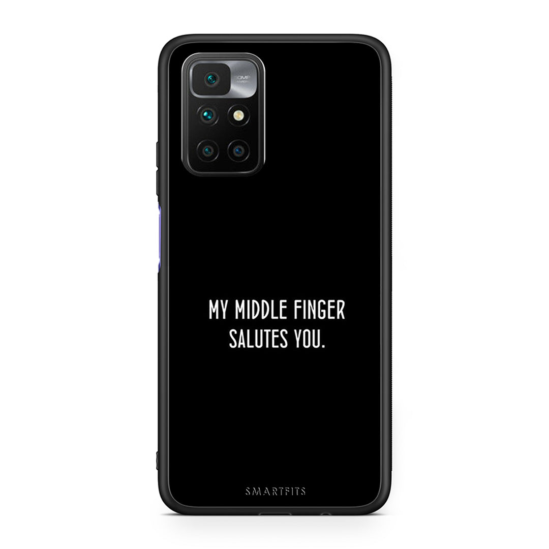 Xiaomi Redmi 10/Redmi Note 11 4G Salute θήκη από τη Smartfits με σχέδιο στο πίσω μέρος και μαύρο περίβλημα | Smartphone case with colorful back and black bezels by Smartfits