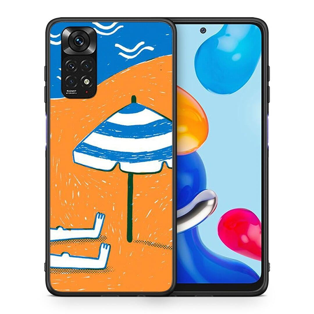 Θήκη Xiaomi Redmi Note 11 Summering από τη Smartfits με σχέδιο στο πίσω μέρος και μαύρο περίβλημα | Xiaomi Redmi Note 11 Summering case with colorful back and black bezels