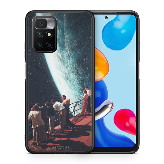 Θήκη Xiaomi Redmi 10/Redmi Note 11 4G Surreal View από τη Smartfits με σχέδιο στο πίσω μέρος και μαύρο περίβλημα | Xiaomi Redmi 10/Redmi Note 11 4G Surreal View case with colorful back and black bezels