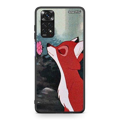 Xiaomi Redmi 10/Redmi Note 11 4G Tod And Vixey Love 2 θήκη από τη Smartfits με σχέδιο στο πίσω μέρος και μαύρο περίβλημα | Smartphone case with colorful back and black bezels by Smartfits