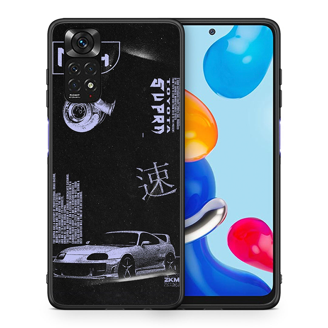 Θήκη Αγίου Βαλεντίνου Xiaomi Redmi Note 11 Tokyo Drift από τη Smartfits με σχέδιο στο πίσω μέρος και μαύρο περίβλημα | Xiaomi Redmi Note 11 Tokyo Drift case with colorful back and black bezels