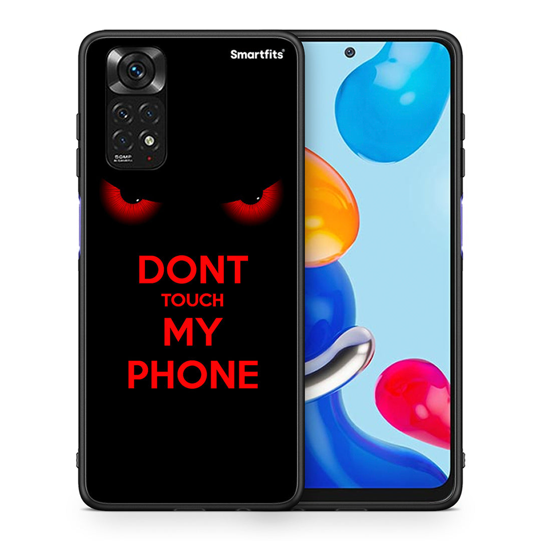 Θήκη Xiaomi Redmi Note 11 Touch My Phone από τη Smartfits με σχέδιο στο πίσω μέρος και μαύρο περίβλημα | Xiaomi Redmi Note 11 Touch My Phone case with colorful back and black bezels