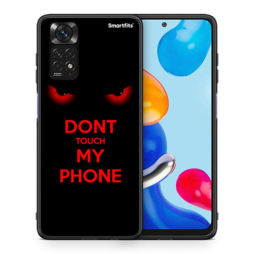 Θήκη Xiaomi Redmi Note 11 Touch My Phone από τη Smartfits με σχέδιο στο πίσω μέρος και μαύρο περίβλημα | Xiaomi Redmi Note 11 Touch My Phone case with colorful back and black bezels
