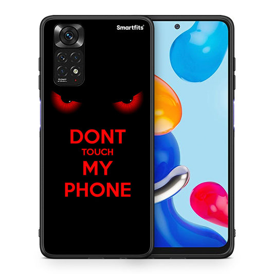 Θήκη Xiaomi Redmi Note 11 Touch My Phone από τη Smartfits με σχέδιο στο πίσω μέρος και μαύρο περίβλημα | Xiaomi Redmi Note 11 Touch My Phone case with colorful back and black bezels
