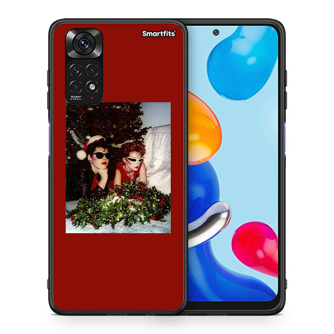 Θήκη Xiaomi Redmi 10/Redmi Note 11 4G Waiting For Xmas από τη Smartfits με σχέδιο στο πίσω μέρος και μαύρο περίβλημα | Xiaomi Redmi 10/Redmi Note 11 4G Waiting For Xmas case with colorful back and black bezels