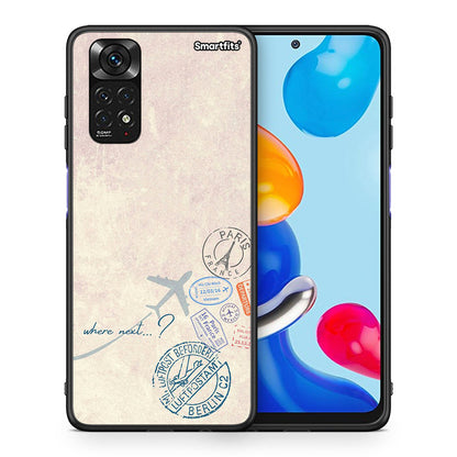 Θήκη Xiaomi Redmi Note 11 Where Next από τη Smartfits με σχέδιο στο πίσω μέρος και μαύρο περίβλημα | Xiaomi Redmi Note 11 Where Next case with colorful back and black bezels