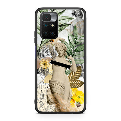 Xiaomi Redmi 10/Redmi Note 11 4G Woman Statue θήκη από τη Smartfits με σχέδιο στο πίσω μέρος και μαύρο περίβλημα | Smartphone case with colorful back and black bezels by Smartfits