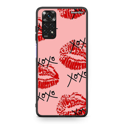 Xiaomi Redmi 10/Redmi Note 11 4G XOXO Lips θήκη από τη Smartfits με σχέδιο στο πίσω μέρος και μαύρο περίβλημα | Smartphone case with colorful back and black bezels by Smartfits