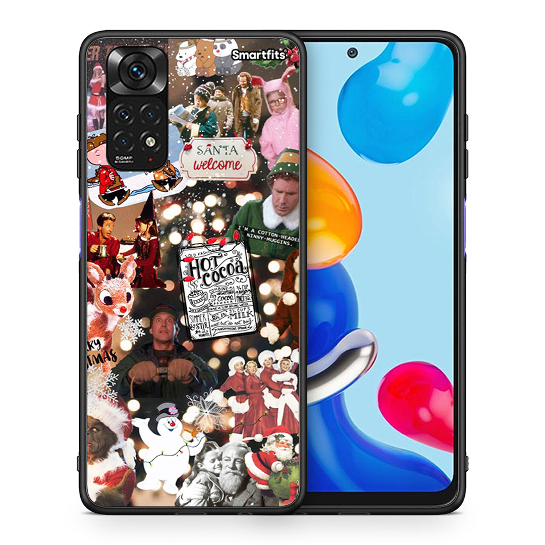 Θήκη Xiaomi Redmi 10/Redmi Note 11 4G Xmas Movies από τη Smartfits με σχέδιο στο πίσω μέρος και μαύρο περίβλημα | Xiaomi Redmi 10/Redmi Note 11 4G Xmas Movies case with colorful back and black bezels