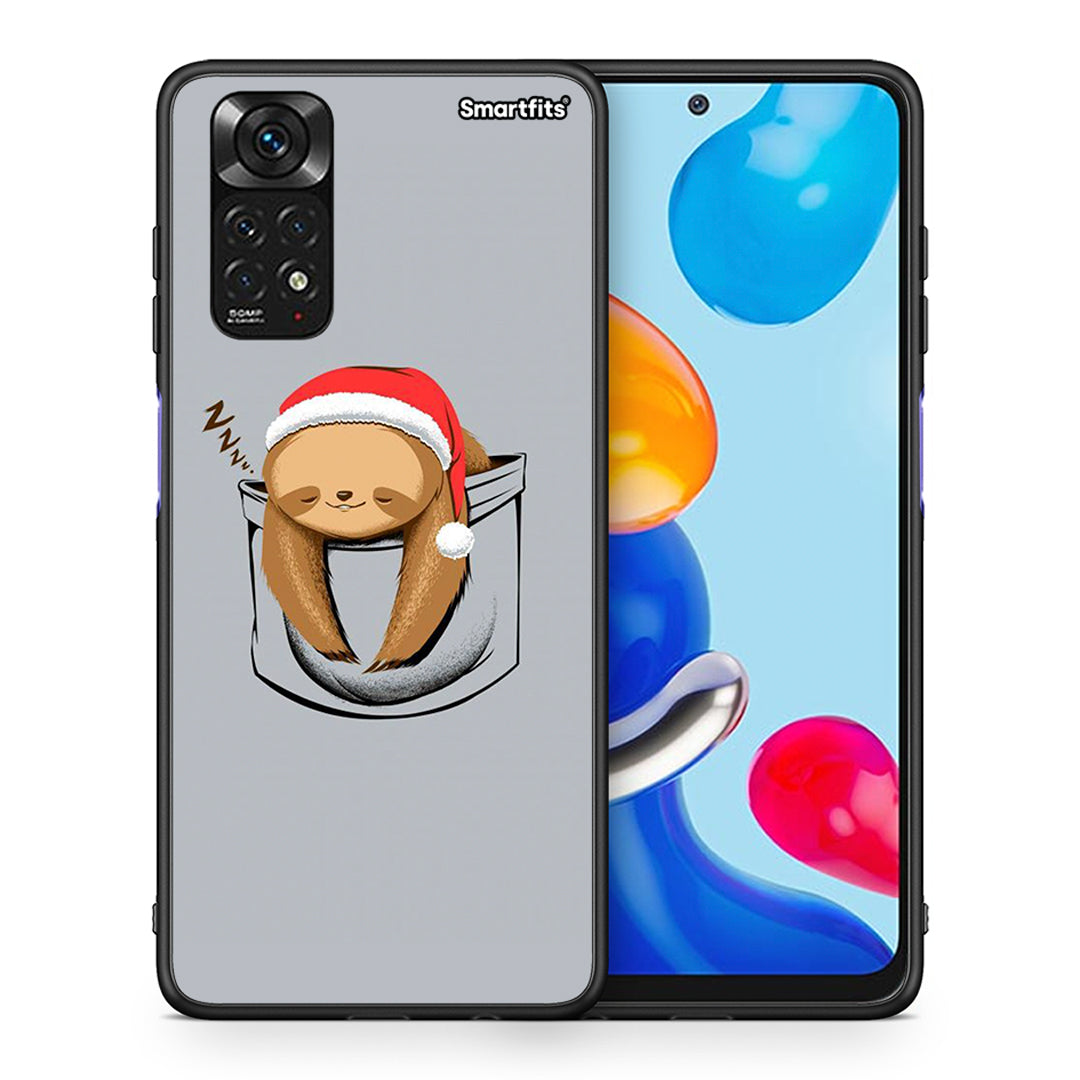 Θήκη Xiaomi Redmi 10/Redmi Note 11 4G Xmas Zzzz από τη Smartfits με σχέδιο στο πίσω μέρος και μαύρο περίβλημα | Xiaomi Redmi 10/Redmi Note 11 4G Xmas Zzzz case with colorful back and black bezels