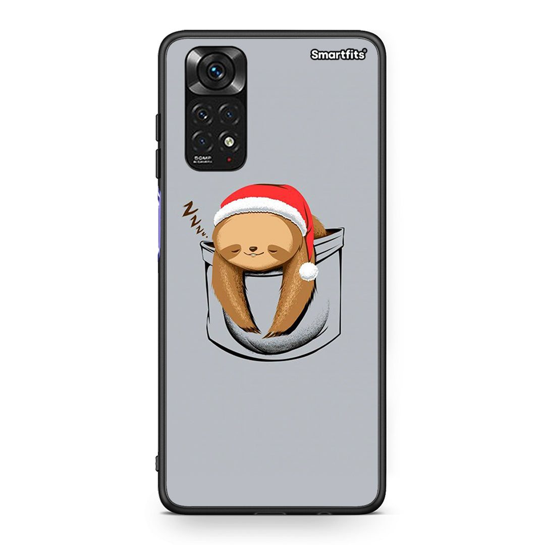 Xiaomi Redmi 10/Redmi Note 11 4G Xmas Zzzz θήκη από τη Smartfits με σχέδιο στο πίσω μέρος και μαύρο περίβλημα | Smartphone case with colorful back and black bezels by Smartfits